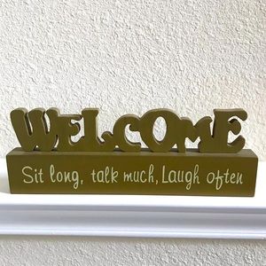 “Welcome” Room Decor